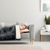Sherpa Throw Heated Electric Blanket